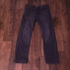 Wrangler Blue Straight-Leg Jeans with Tapered Fit